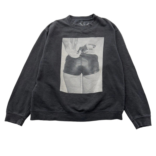 Friends United Network Urban Outfitter Men Black Sweatshirt Revolver Girl Size M