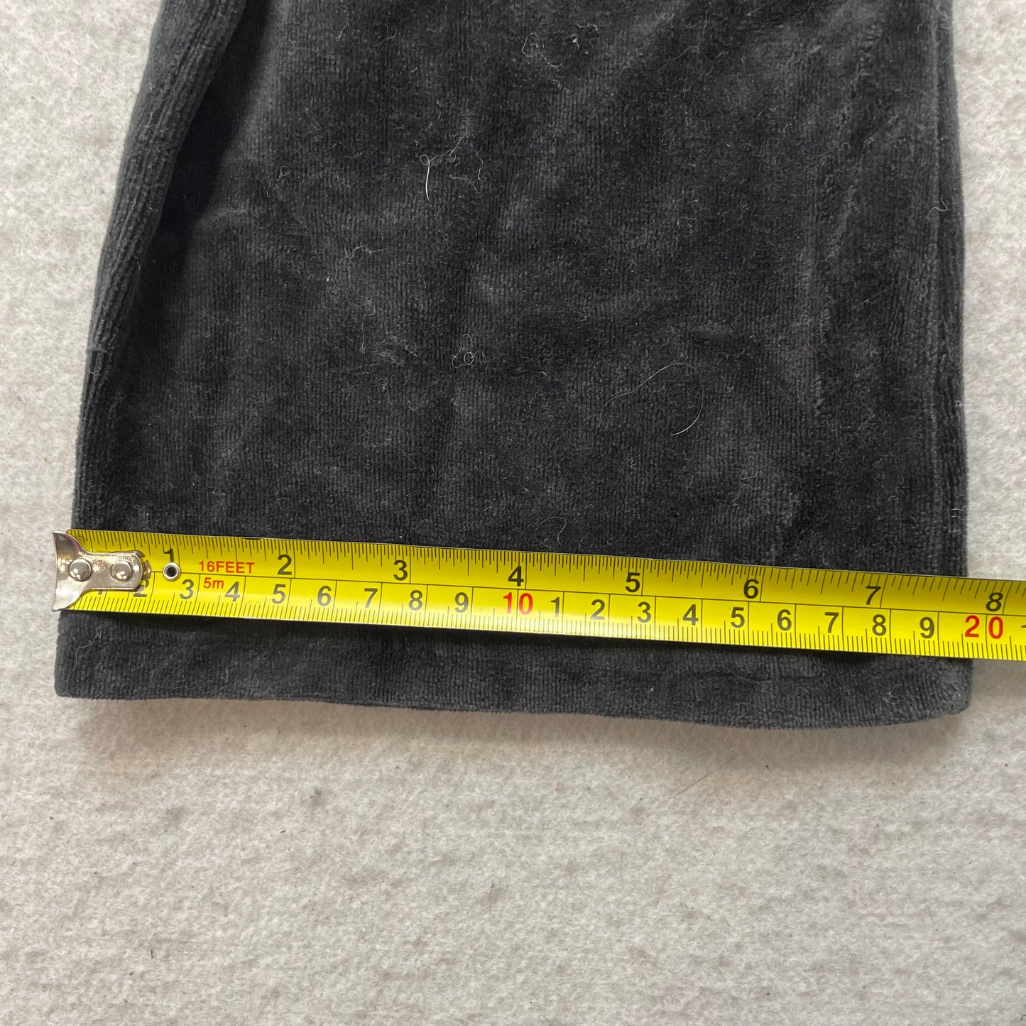 Juicy Couture Women's Black Velour Flared Track Pants Glitter Logo Size S (7/8)