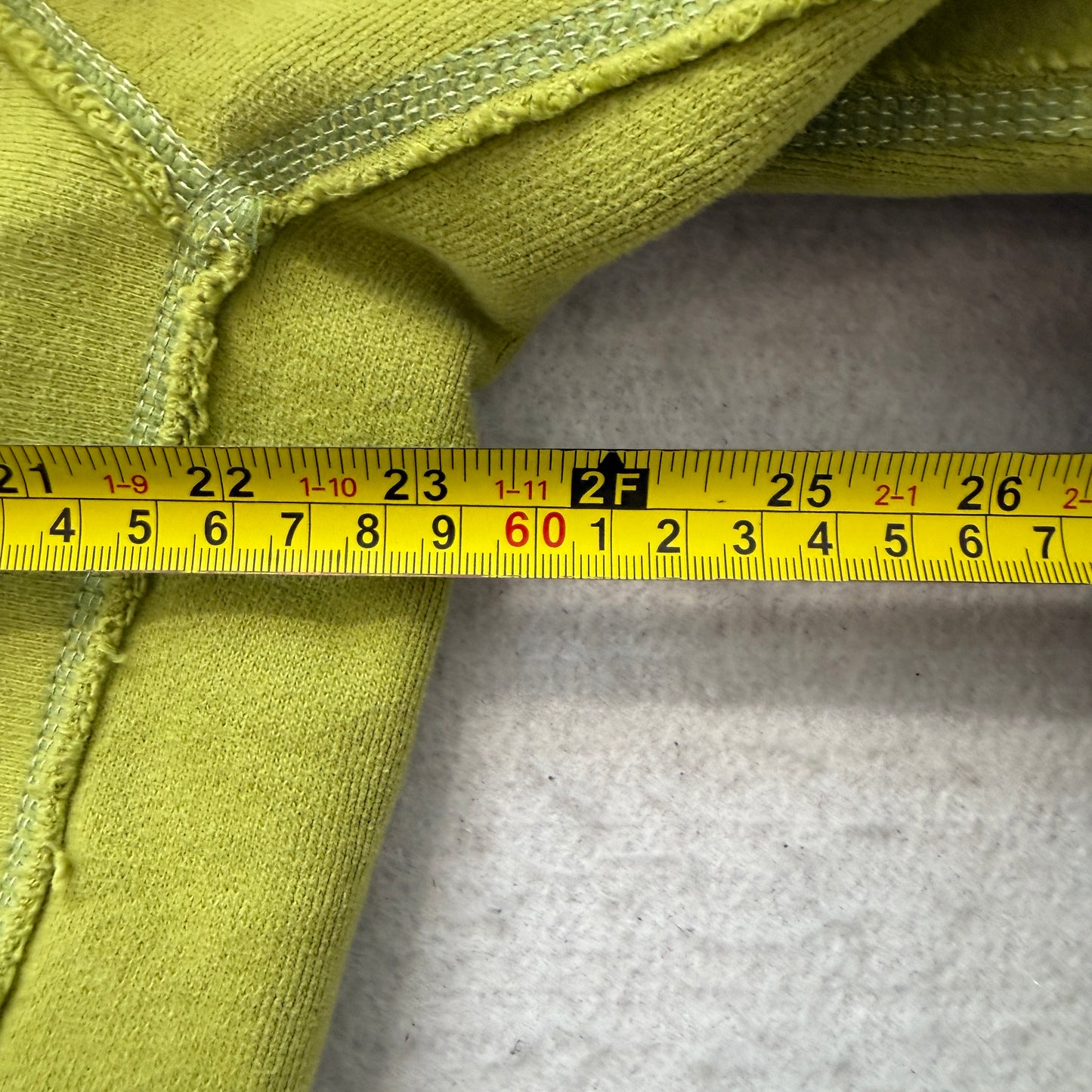 Vintage Abercrombie & Fitch Men's Olive Green Fleece Zip-Up Hoodie Y2K Size XL