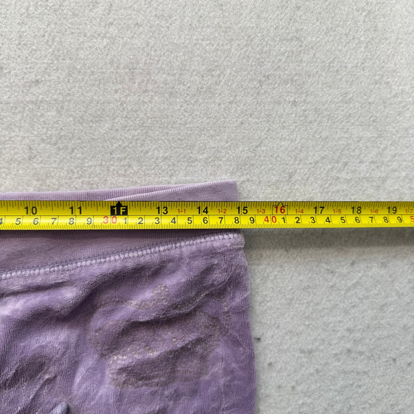 Vintage Juicy Couture Women's Dusty Purple Velour Flared Leg Track Pants Size S