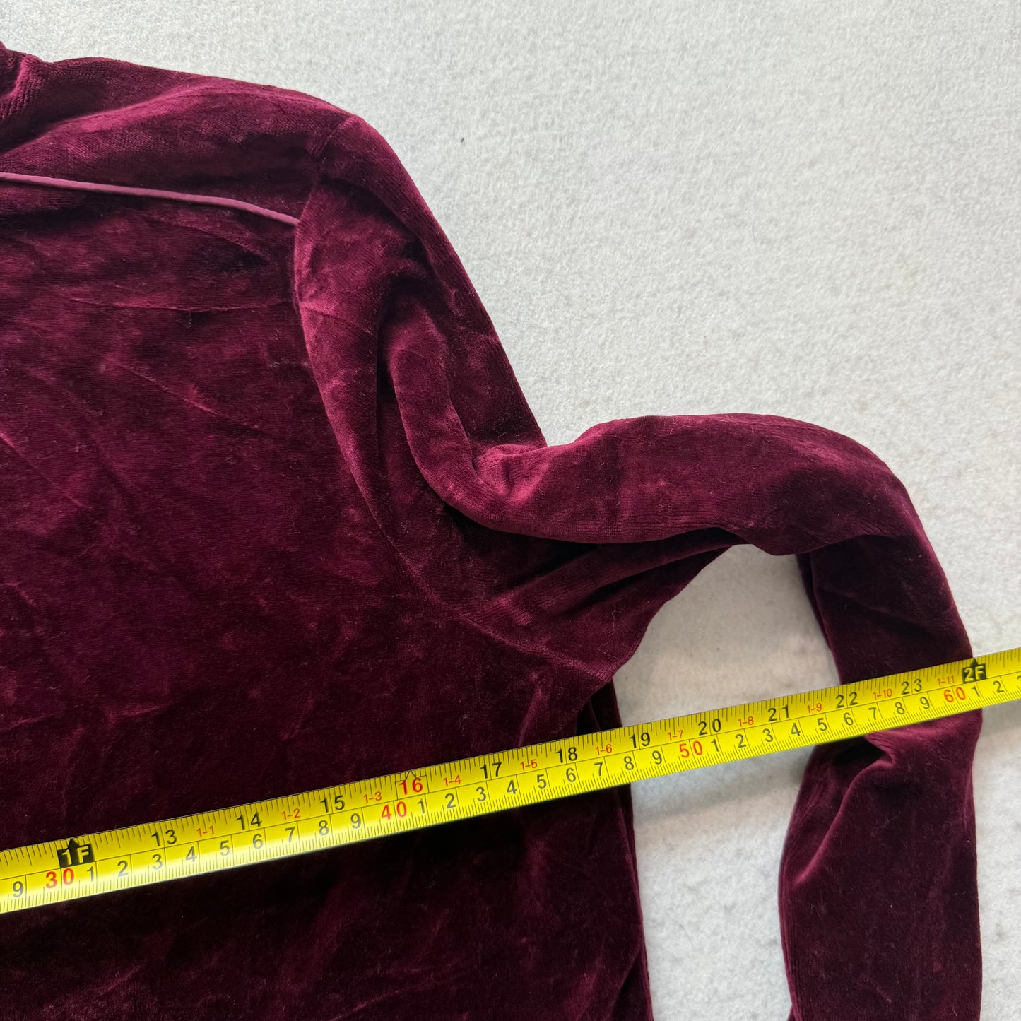 Lauren Ralph Lauren Women's Maroon Zip Up Track Jacket Snap Flap Pockets Size M
