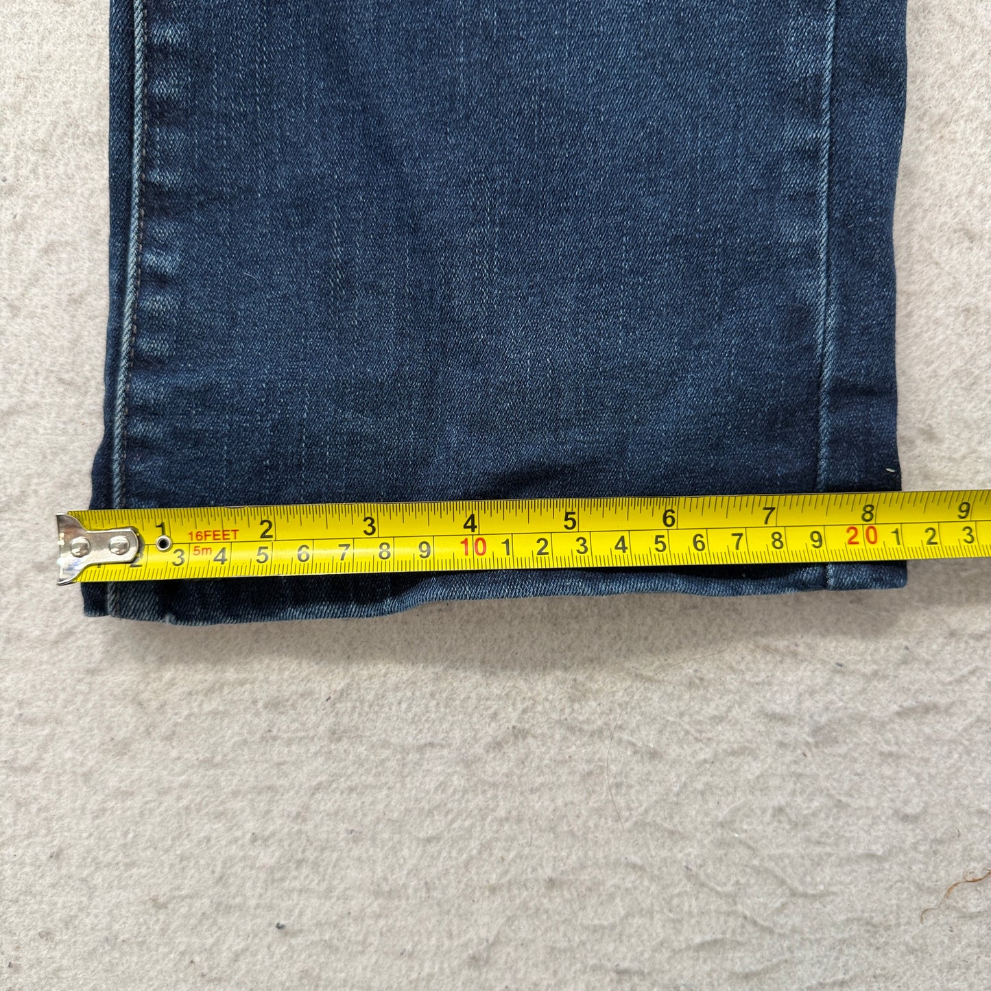 Levi's 529 Women's Blue Curvy Bootcut Denim Jeans Zip-Fly Baggy Classic Size 4