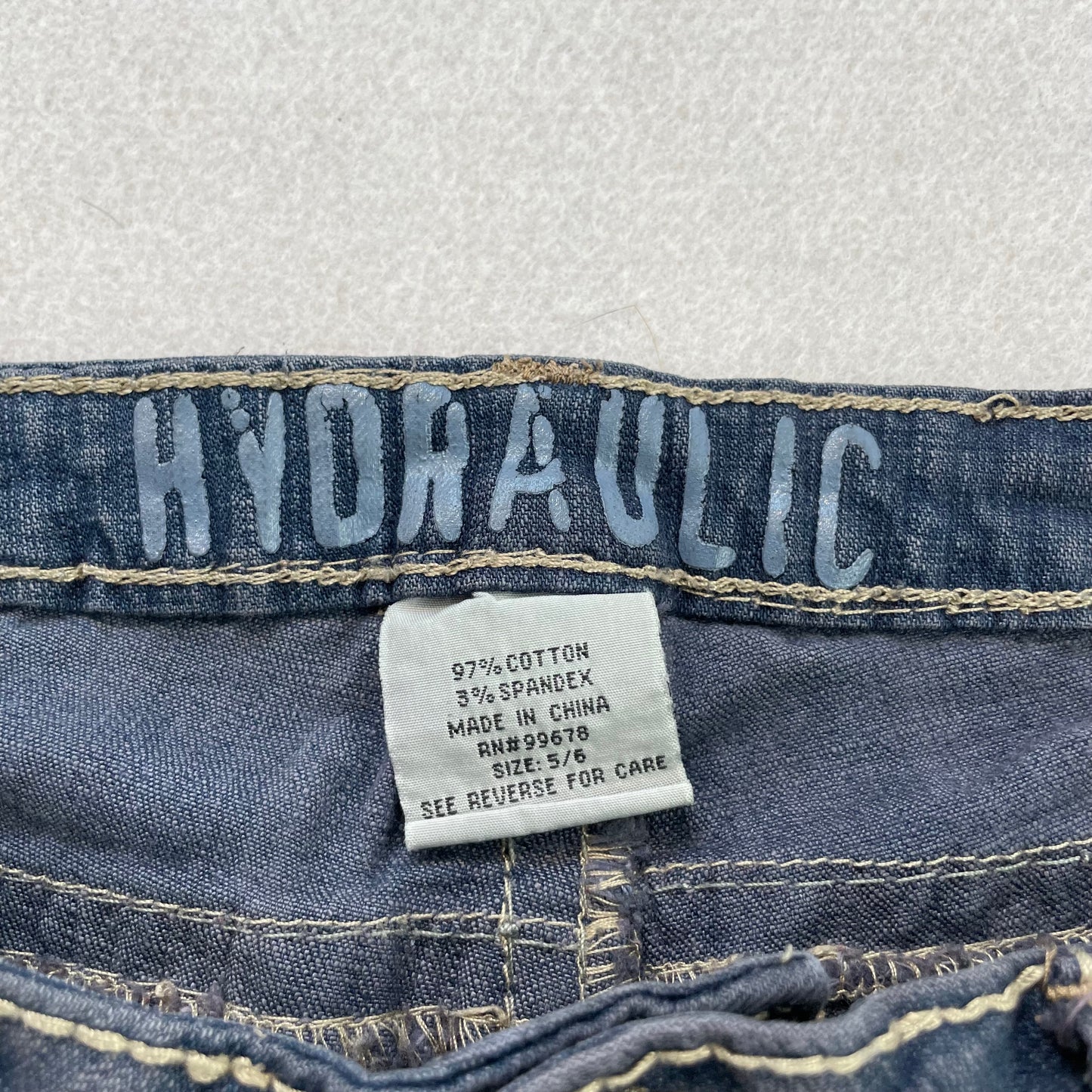 Hydraulic Bootcut Jeans Women's Blue Denim Stretch Pocket Classic Y2k Size 5/6