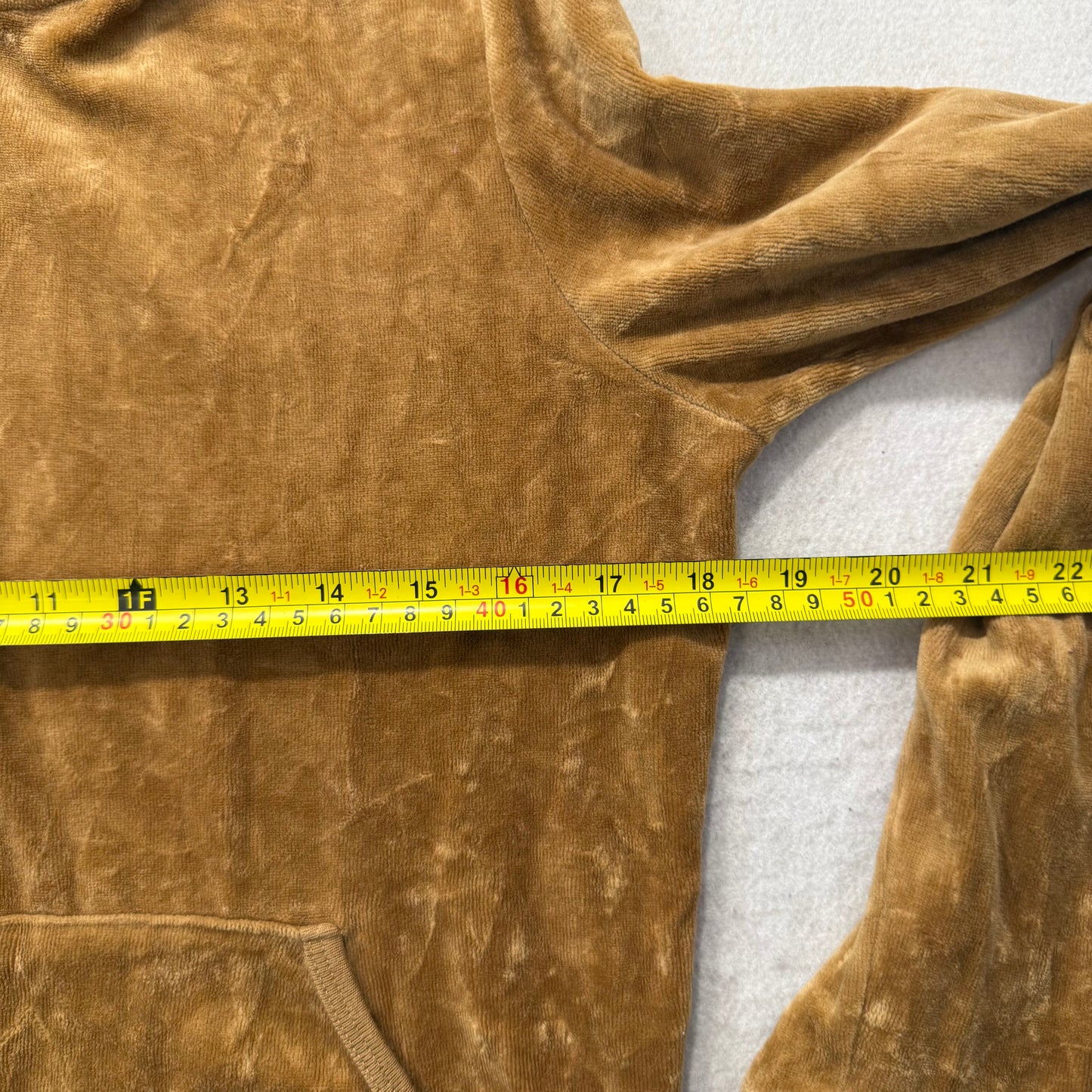 2003 Vintage Juicy Couture Women's Toffee Velour Full Zip Hoodie Graphic Size L