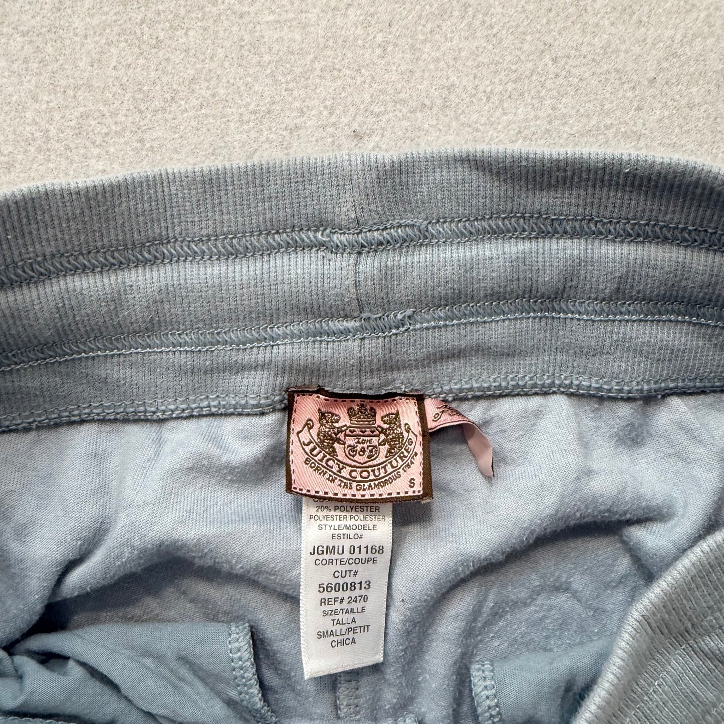 Vintage Juicy Couture Women's Gray Velour Flared Track Pant Bell Bottom Size S