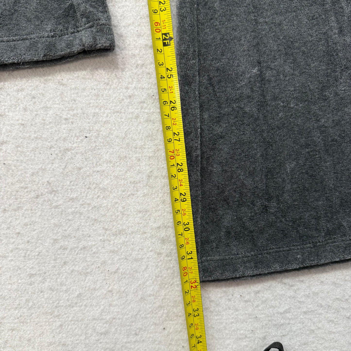 Bebe Women's Charcoal Grey Velour Flared Leg Track Pants Rhinestone Logo Size XS