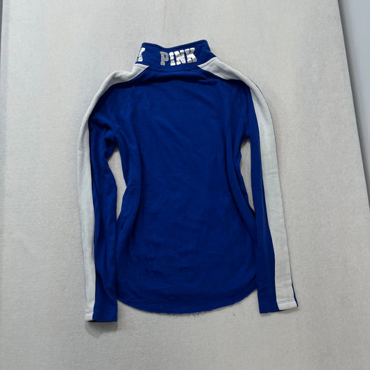 Vintage Victoria’s Secret Pink blue quarter-zip size S