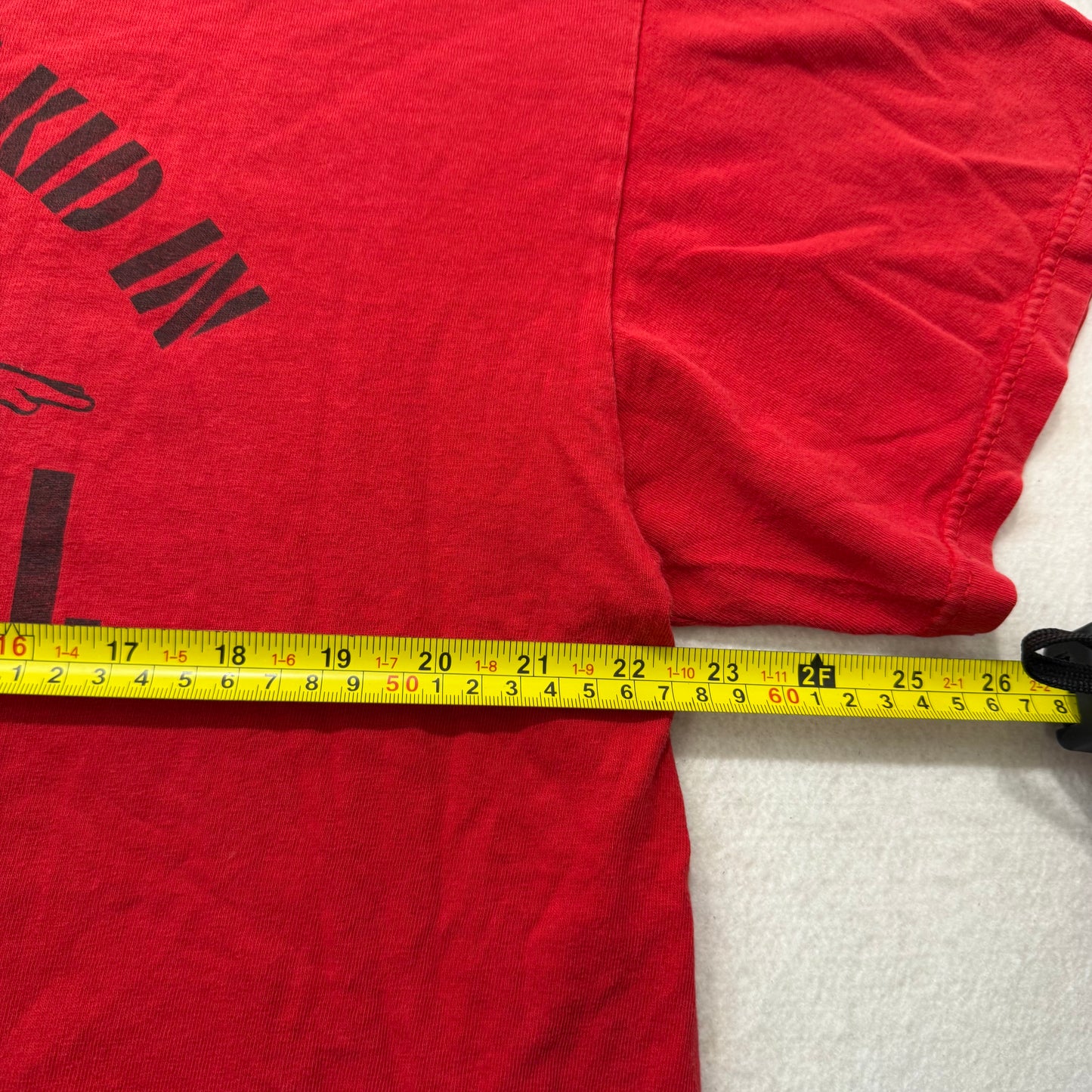 Tennessee River Men Red Cotton T-Shirt Short Sleeve Humorous Graphic Tee Size XL