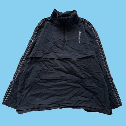 Adidas Originals x Josh Manoles Men's Black Skate 1/4-Zip Windbreaker Size XL