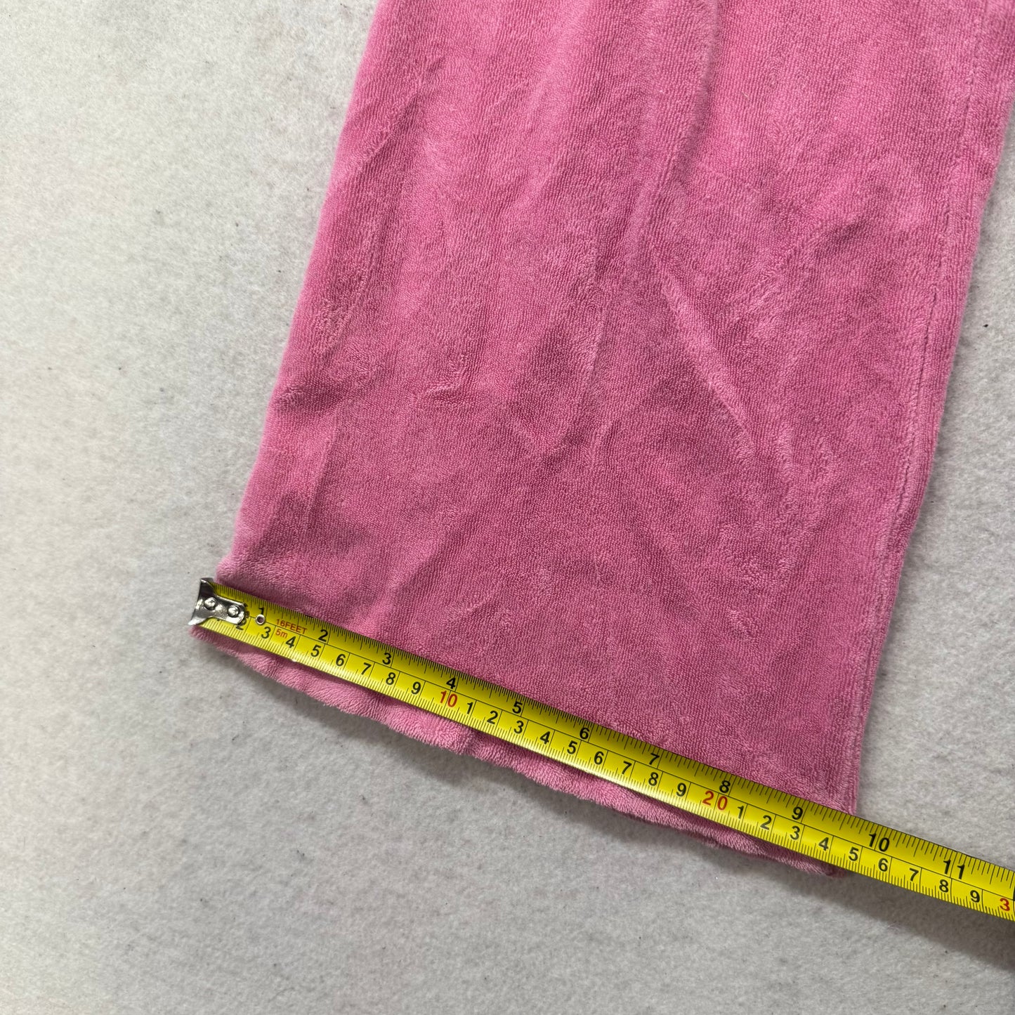 2003 Vintage Juicy Couture Women's Candy Pink Terrycloth Flare Track Pant Size P
