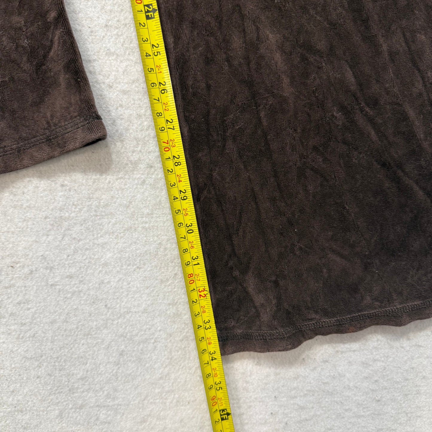 Juicy Couture Women's Dark Brown Velour Wide Leg Flare Track Pant Casual Size XL
