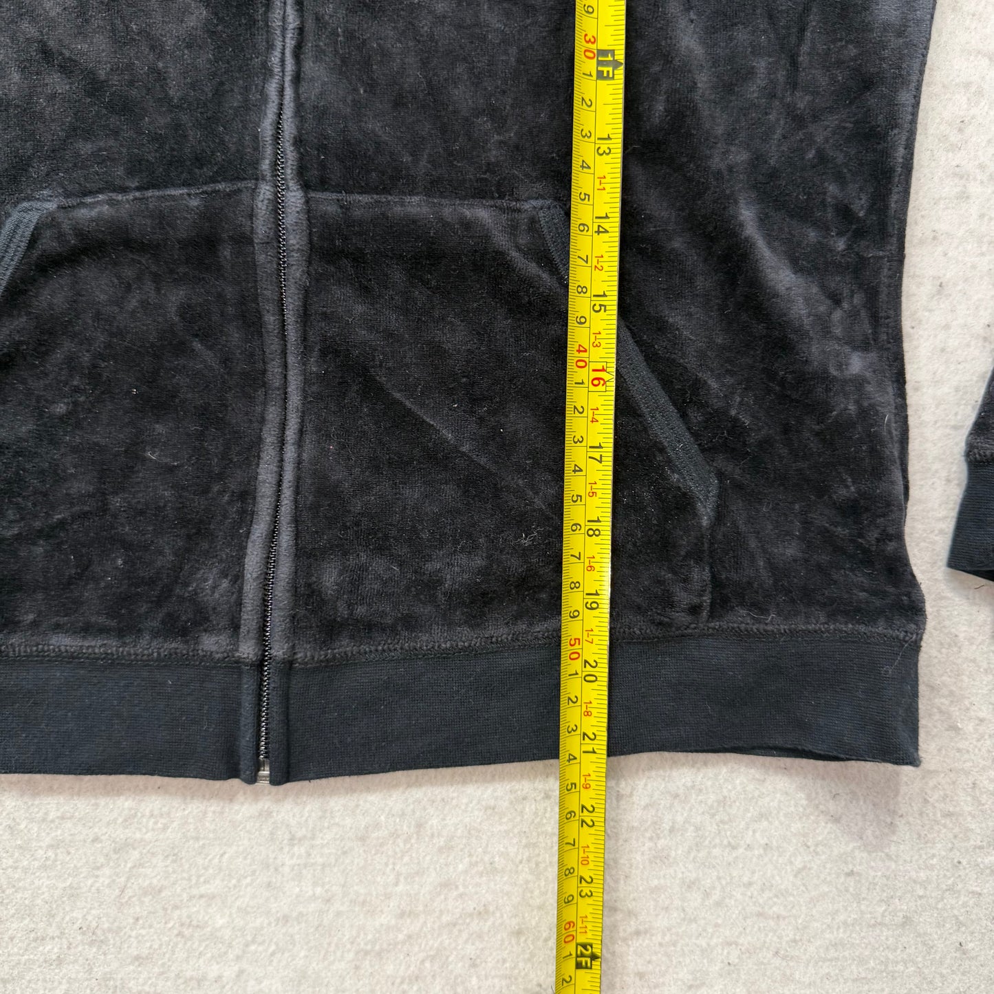 Vintage Juicy Couture Scottie Dog Women's Black Velour Tracksuit Set Y2k Size L