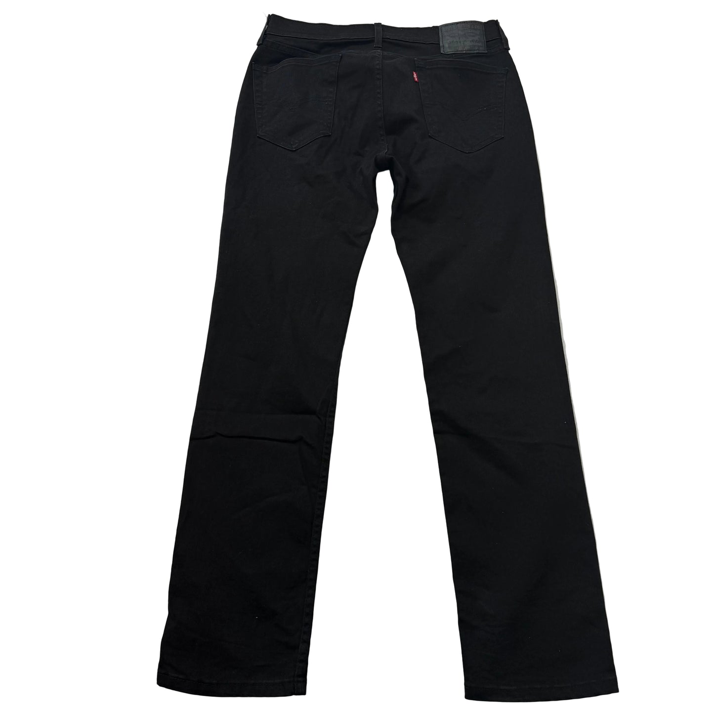 Levi's 514 Men's Black Denim Straight Jeans Zip-Fly Classic Mid-Rise Size 31x32
