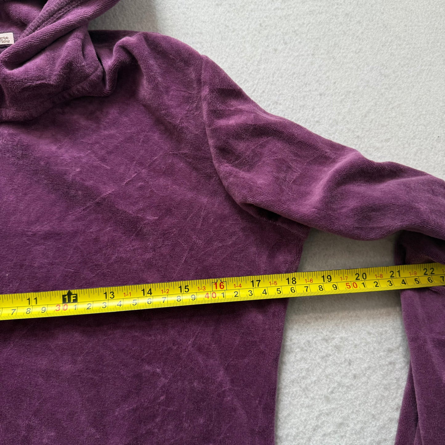 Vintage Juicy Couture Scottie Dogs Women's Deep Plum Velour Zip-Up Hoodie Size S