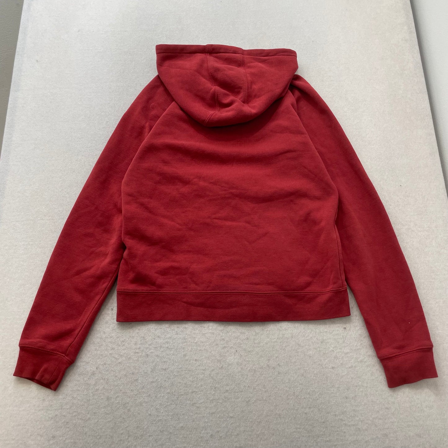 Carhartt Women's Red Fleece Full Zip Midweight Hoodie Spellout Graphic Size S