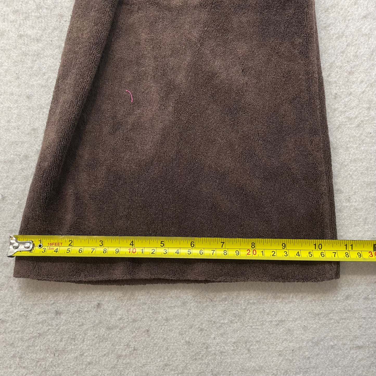 2003 Vintage Juicy Couture Women Dark Brown Velour Flared Leg Track Pants Size L
