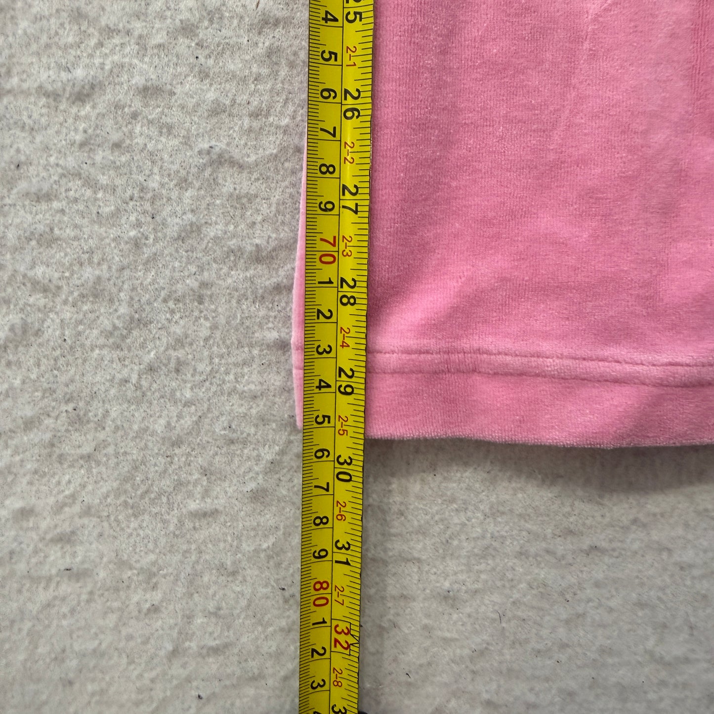 Vintage Juicy Couture Women's Pink Velour Flared Track Pants Loungewear Size S