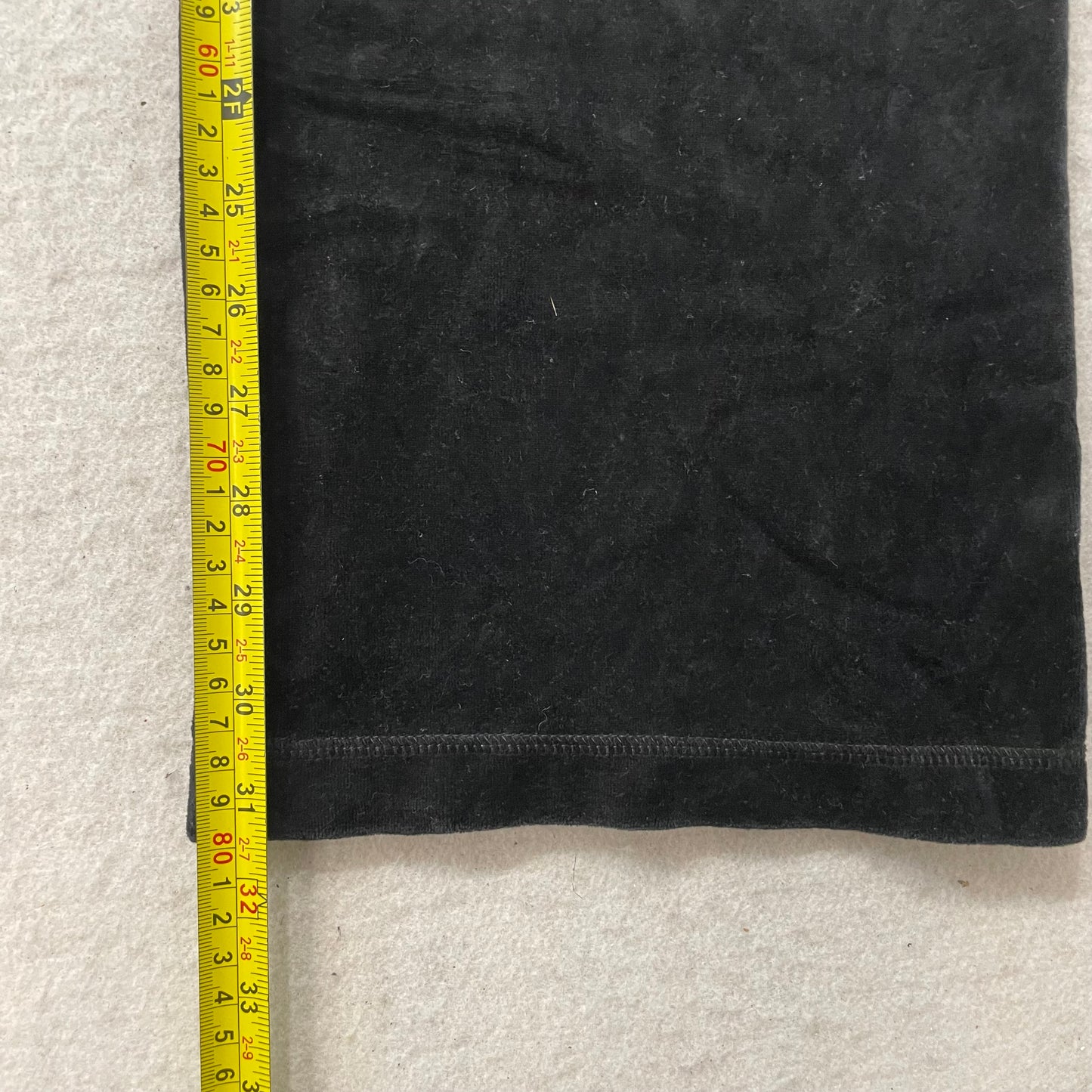Vintage Juicy Couture Women's Black Velour Flared Leg Track Pant Logo Y2K Size S