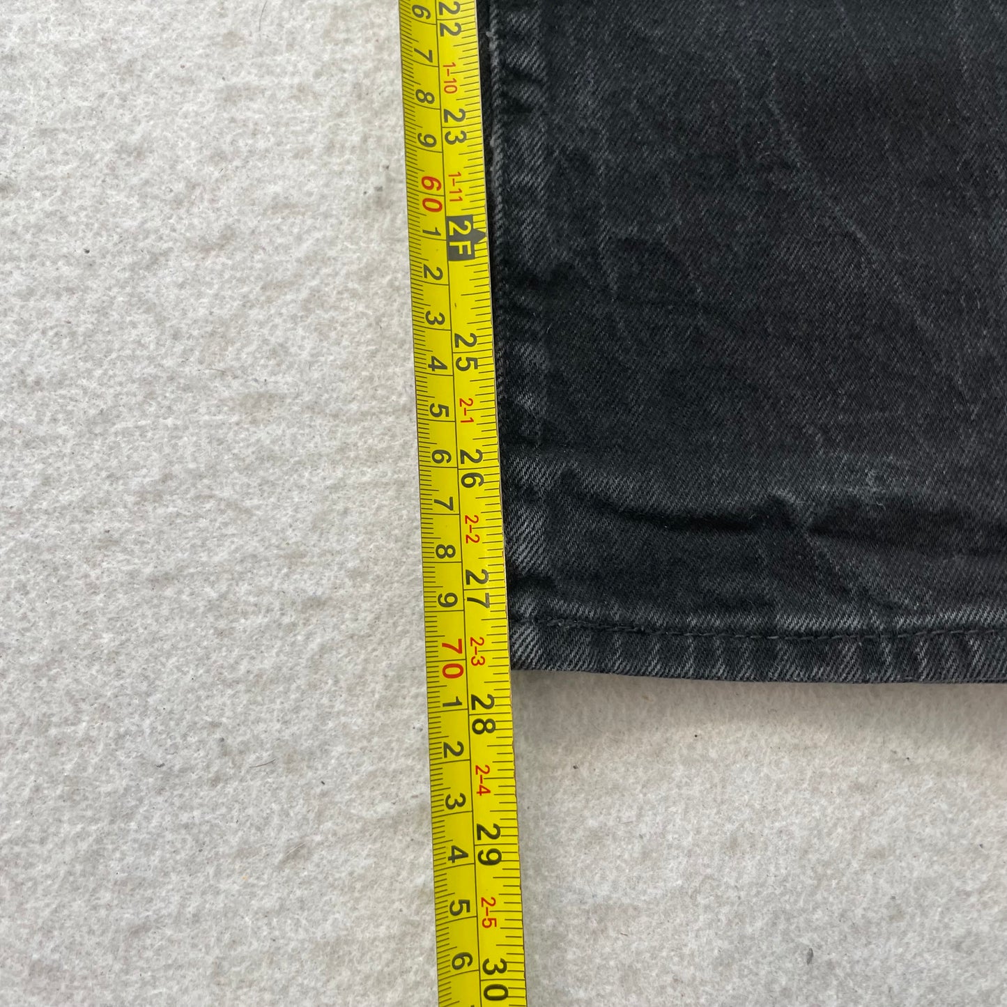 Levi's 501 Classic Original Fit Men's Black Denim Jeans Button Fly Size 29x30