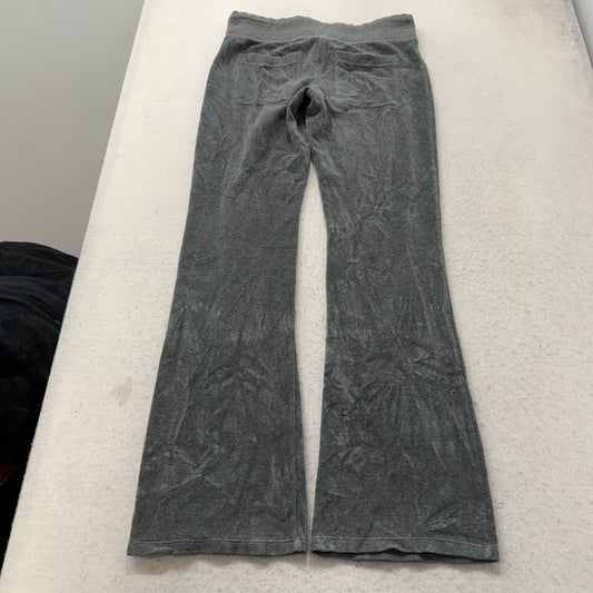 Victoria's Secret PINK Women's Gray Velour Flared Track Pants Drawstring Size S