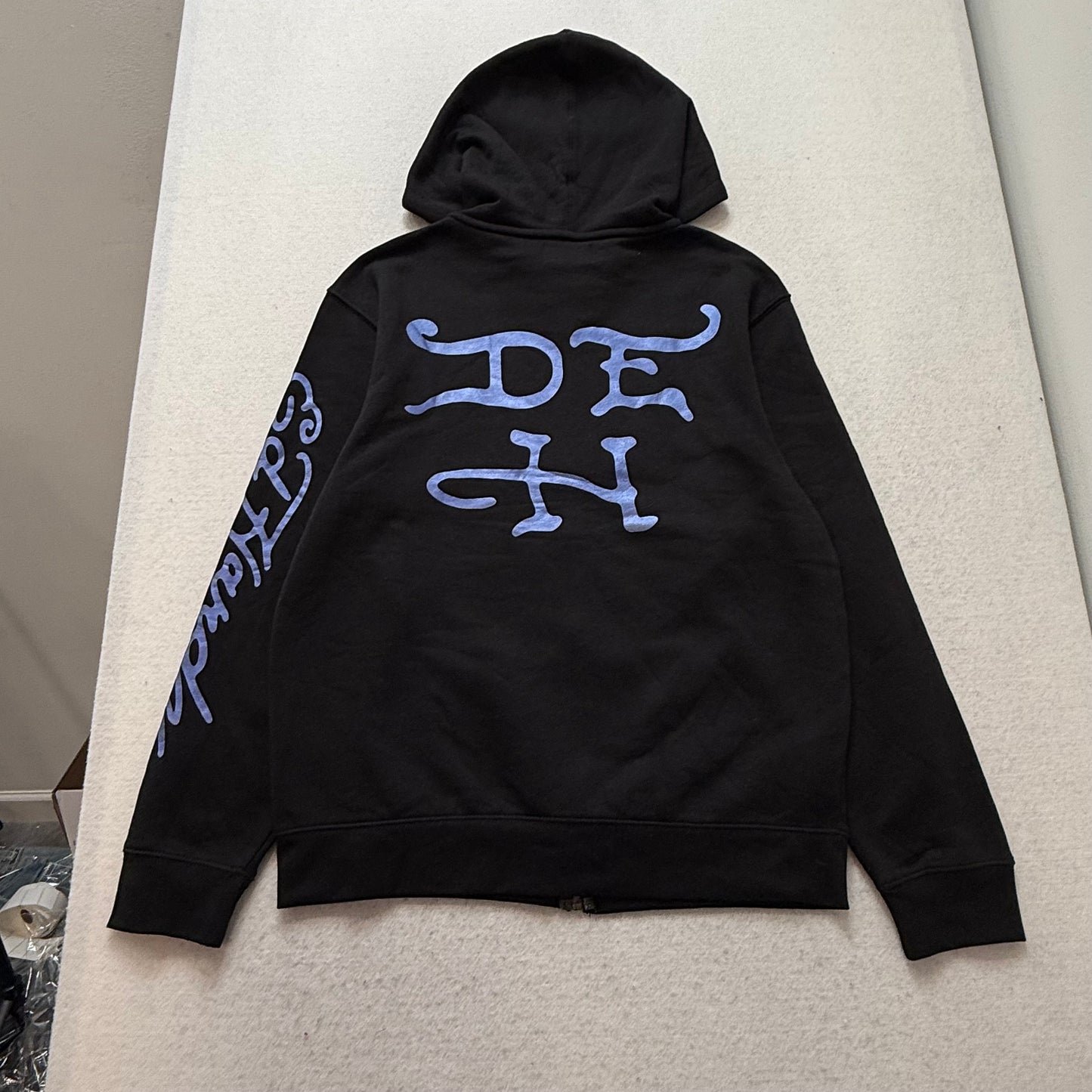 ED HARDY “Skull Snake” BLACK ZIP UP HOODIE
