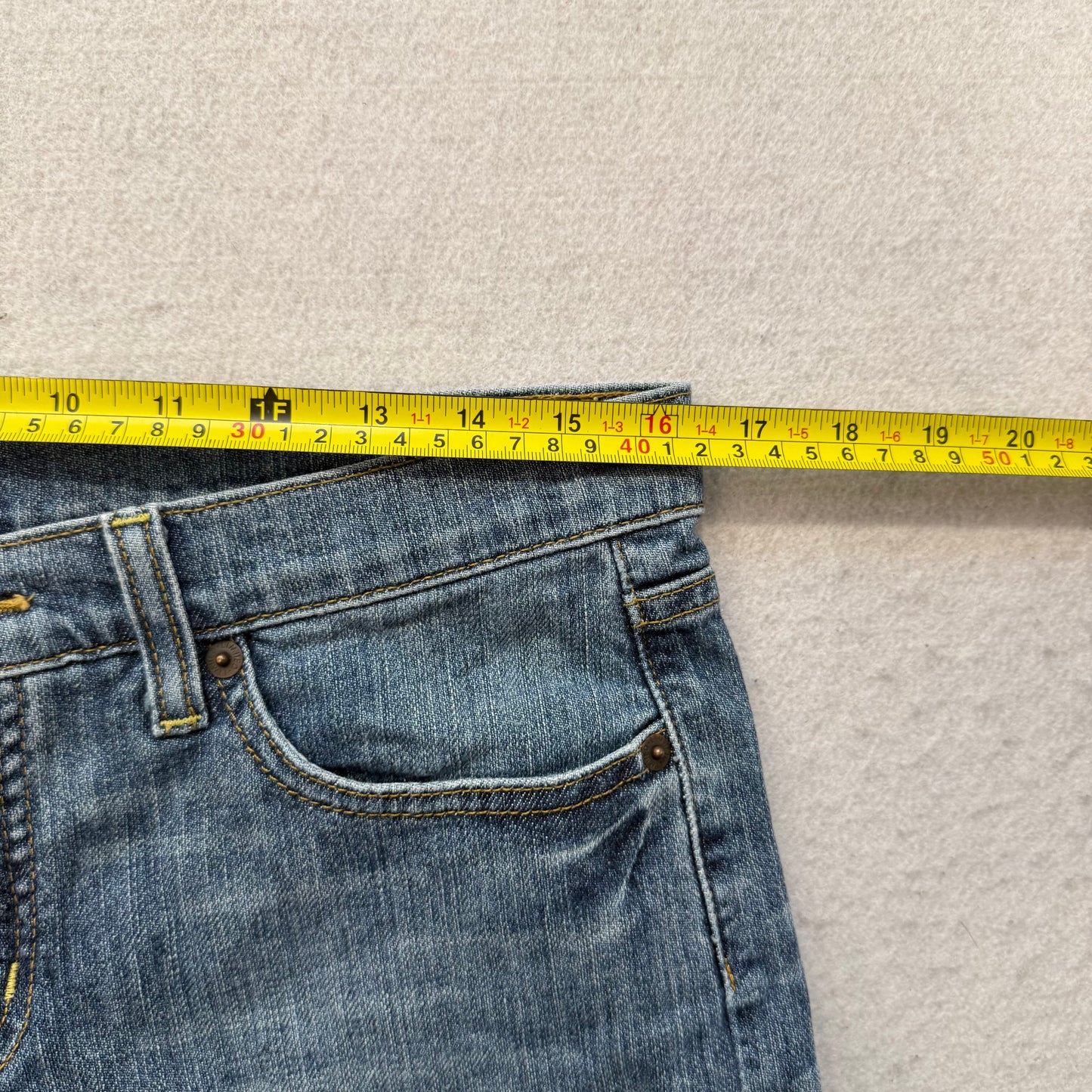 Drew Women's Blue Denim Bootcut Jeans 5-Pockets Casual Streetwear Preppy Size 8