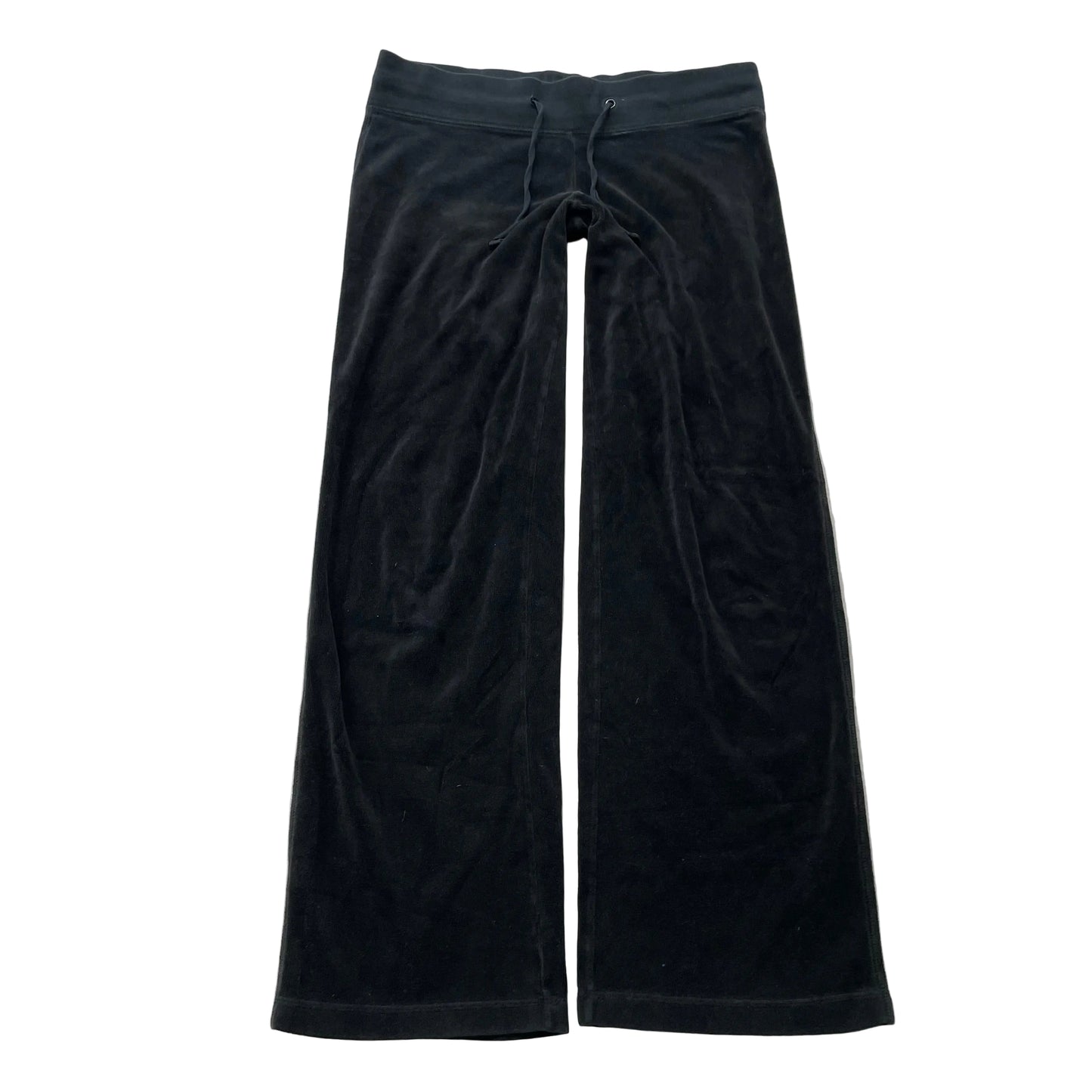 Vintage Juicy Couture Women's Charcoal Velour Flare Track Pant Drawstring Size S