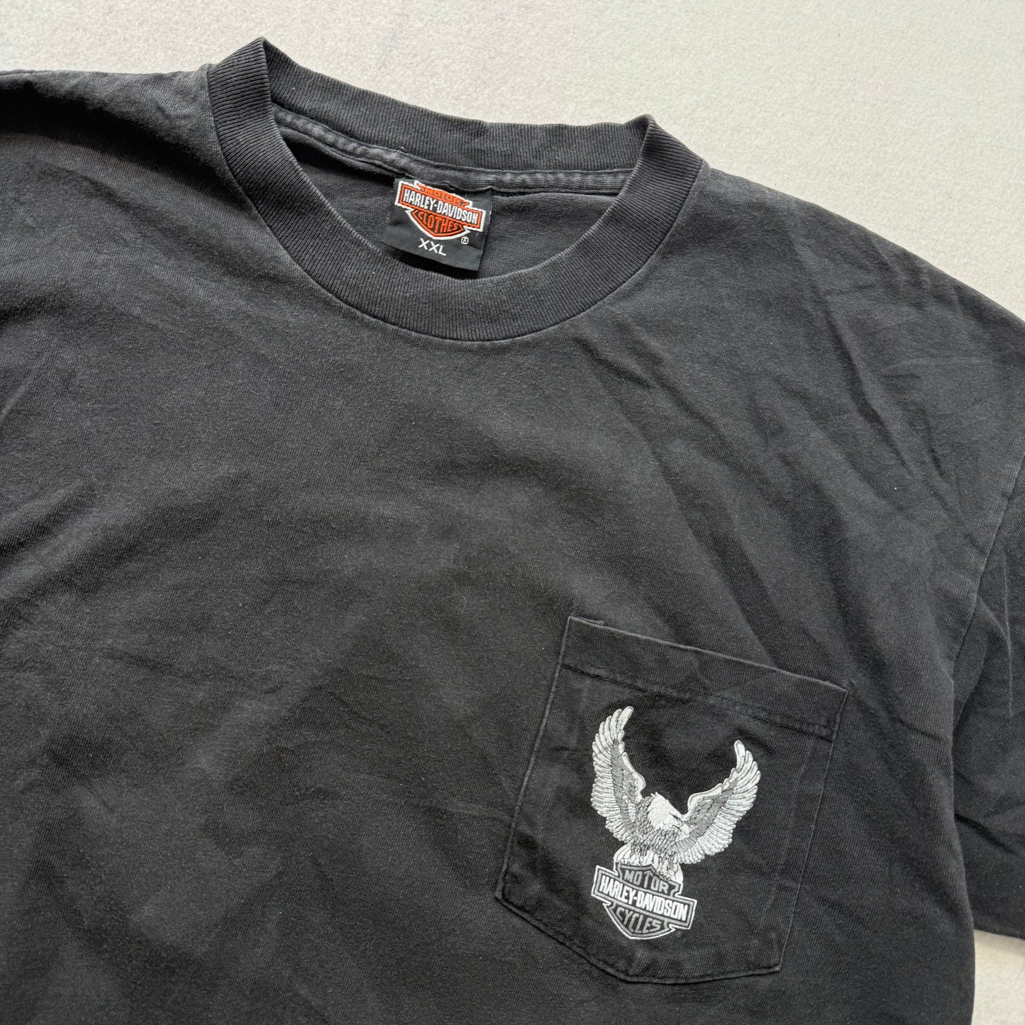 Harley-Davidson black pocket tee with back graphic size XXL