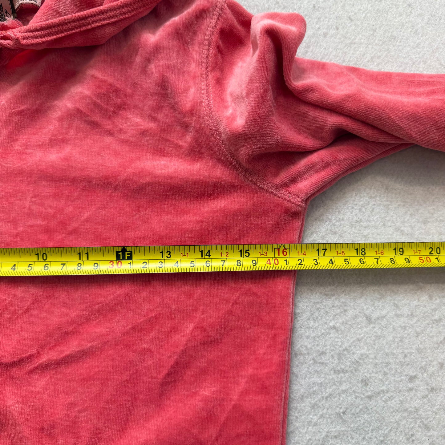 Vintage Juicy Couture Scottie Dogs Womens Coral Pink Velour Zip-Up Hoodie Size S