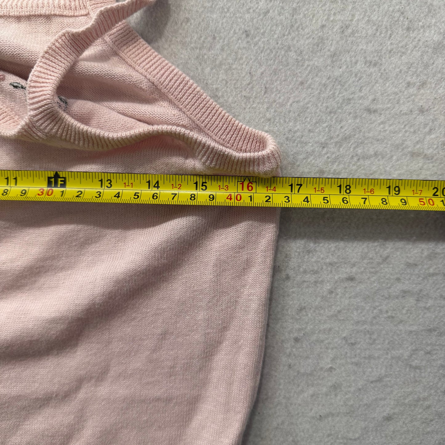 Aeropostale Women's Pastel Pink Camisole Floral Embroidered Knit Tank Top Size L