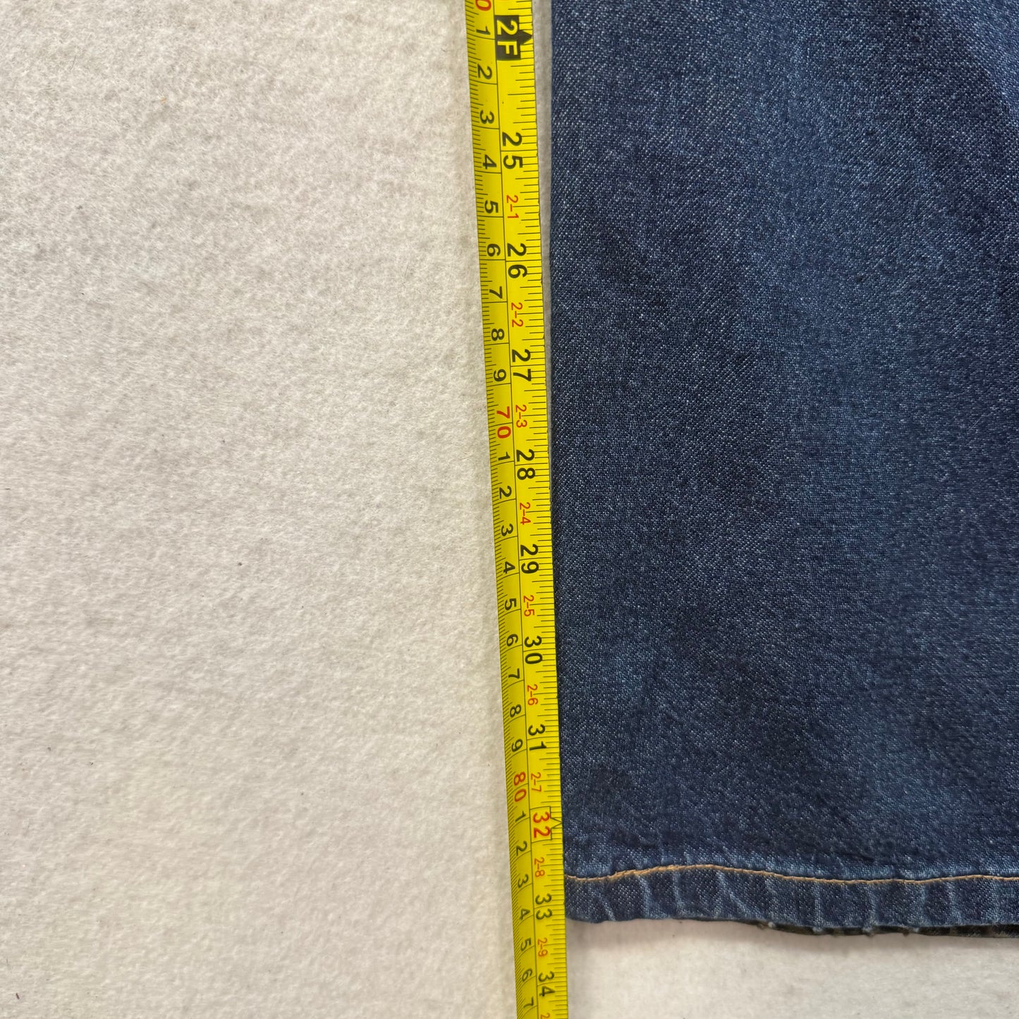 Wrangler Men's Blue Riggs Workwear Carpenter Denim Jeans Utility Pockets Size 36x32