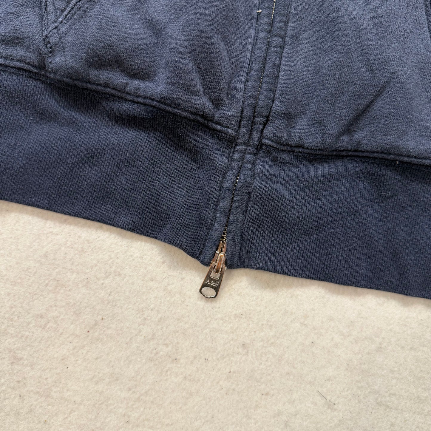 Abercrombie & Fitch Co. Mens Navy Full Zip Fleece Hoodie Loungewear Logo Size XS