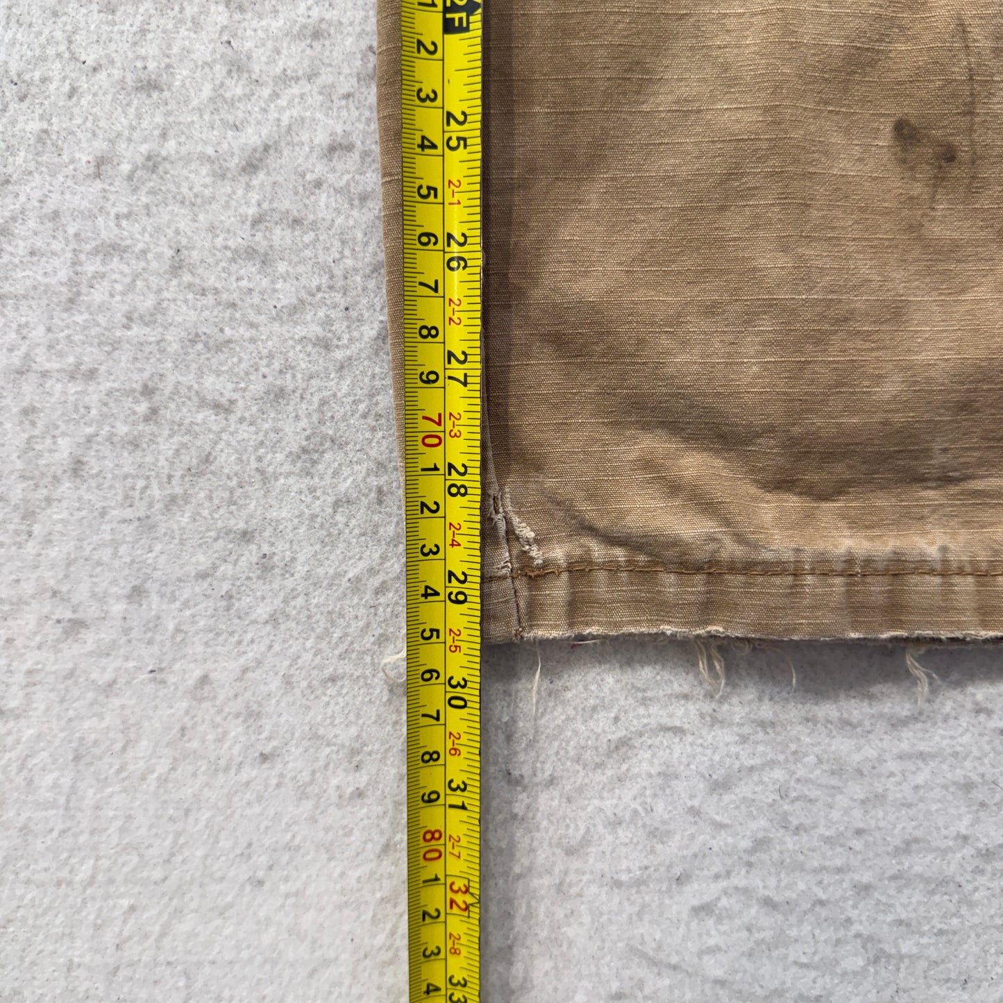 Wrangler Workwear Men's Khaki Relaxed Fit Cargo Pants Pockets Logo Size W34