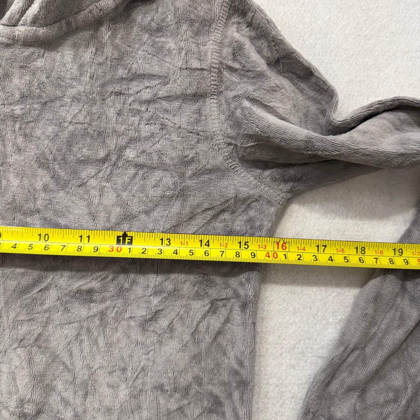 Vintage Juicy Couture Women's Heather Gray Velour Full Zip Hoodie Preppy Size S