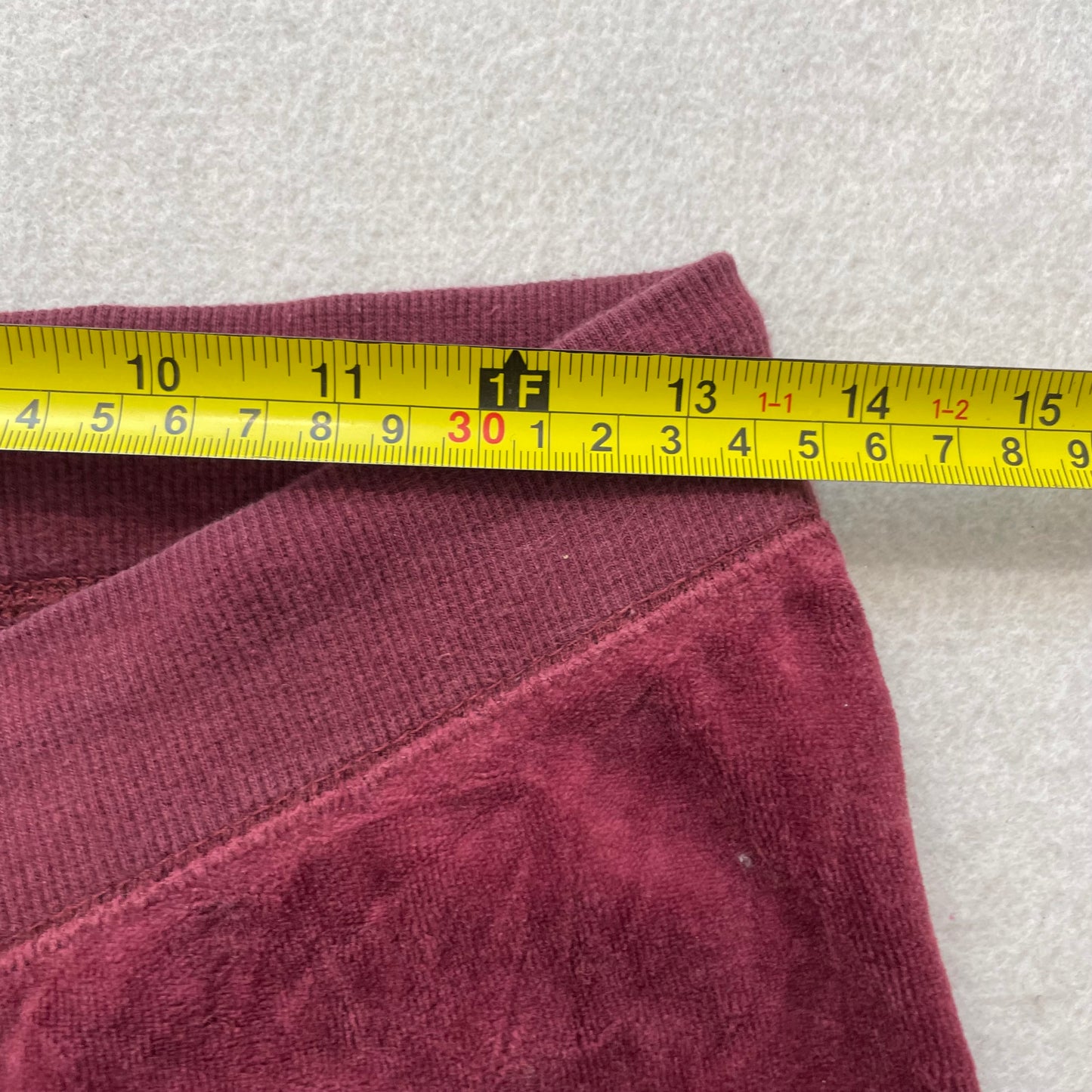 Juicy Couture Burgundy Velour Tracksuit Set Zip-Up Hoodie Drawstring Pant Size S