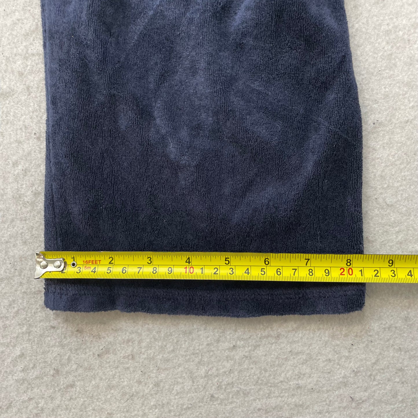 Juicy Couture Women's Navy Blue Terry Cloth Wide Leg Capri Pant Maternity Size S