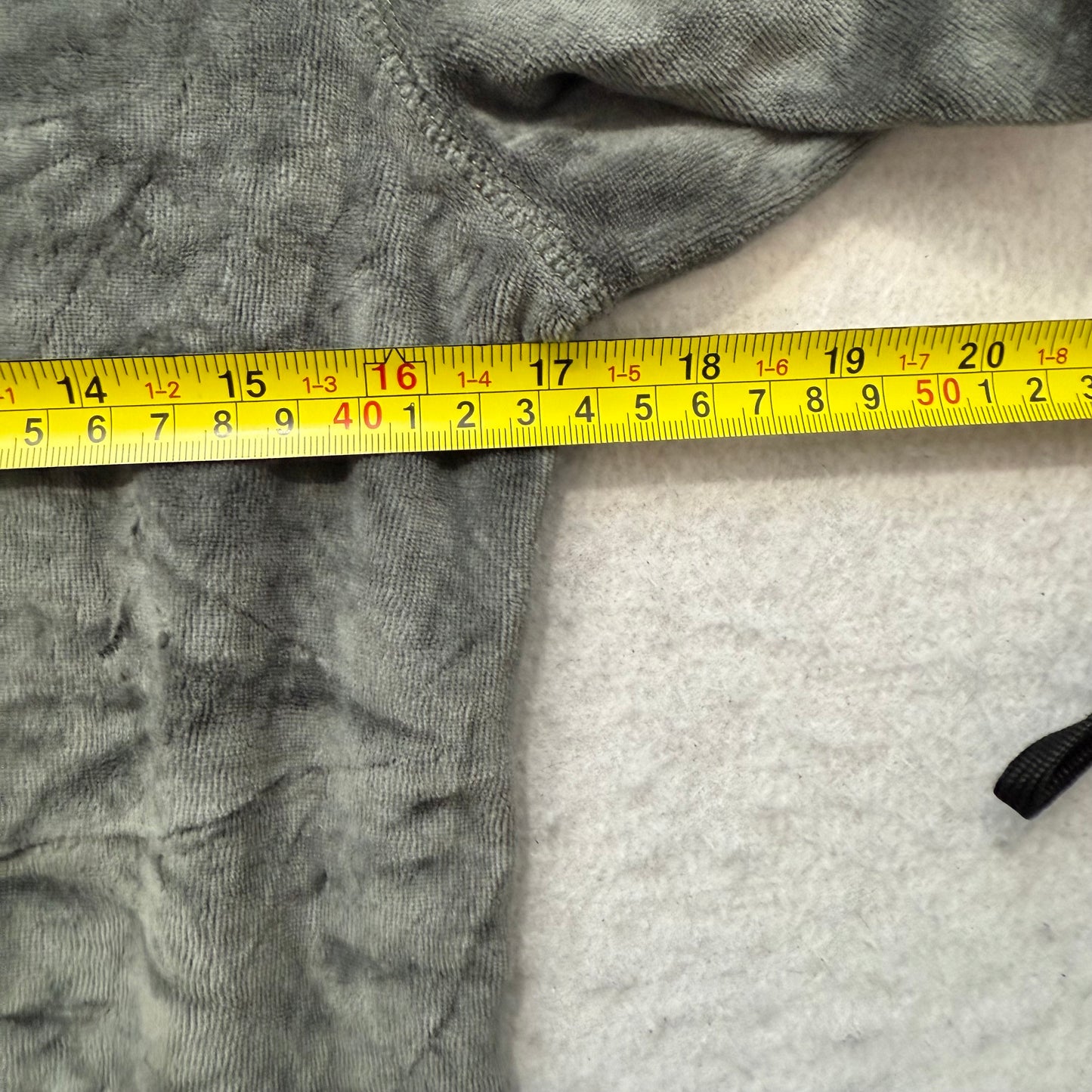 Juicy Couture Women's Dark Gray Velour Full Zip Hoodie Scottie Dog Logo Size M