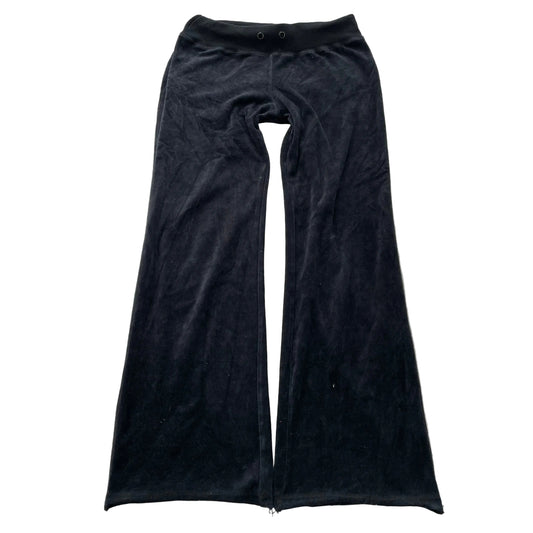 Juicy Couture Women's Navy Velour Flared Leg Track Pants Loungewear Y2k Size M