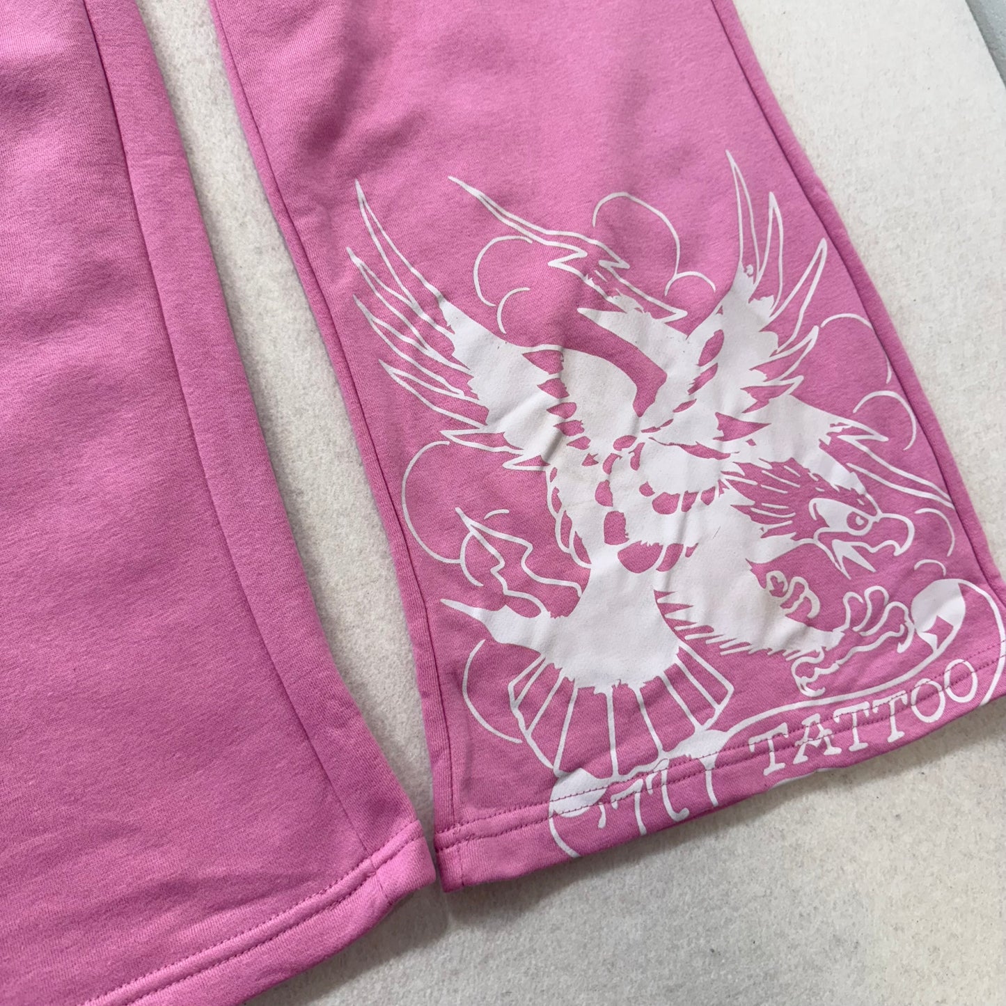 ED HARDY “Flower Skull” PINK MATCHING CARGO PANT SET