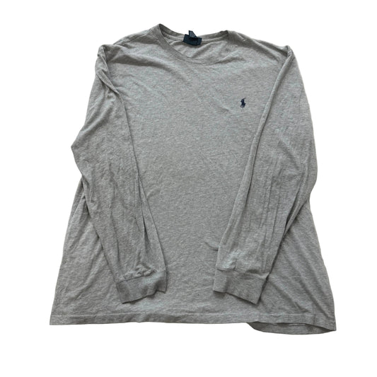 Polo Ralph Lauren Gray Long Sleeve Crewneck Tee Embroidered Logo XL