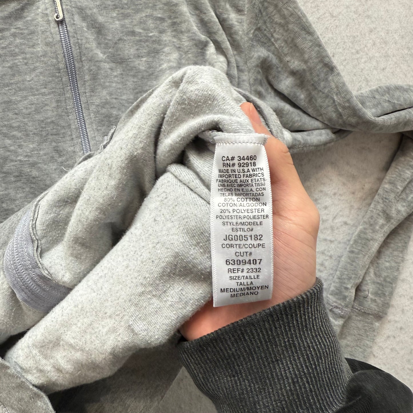 Juicy Couture Women's Gray Velour Zip-Up Hoodie Graphic Crown Logo Y2k Size M