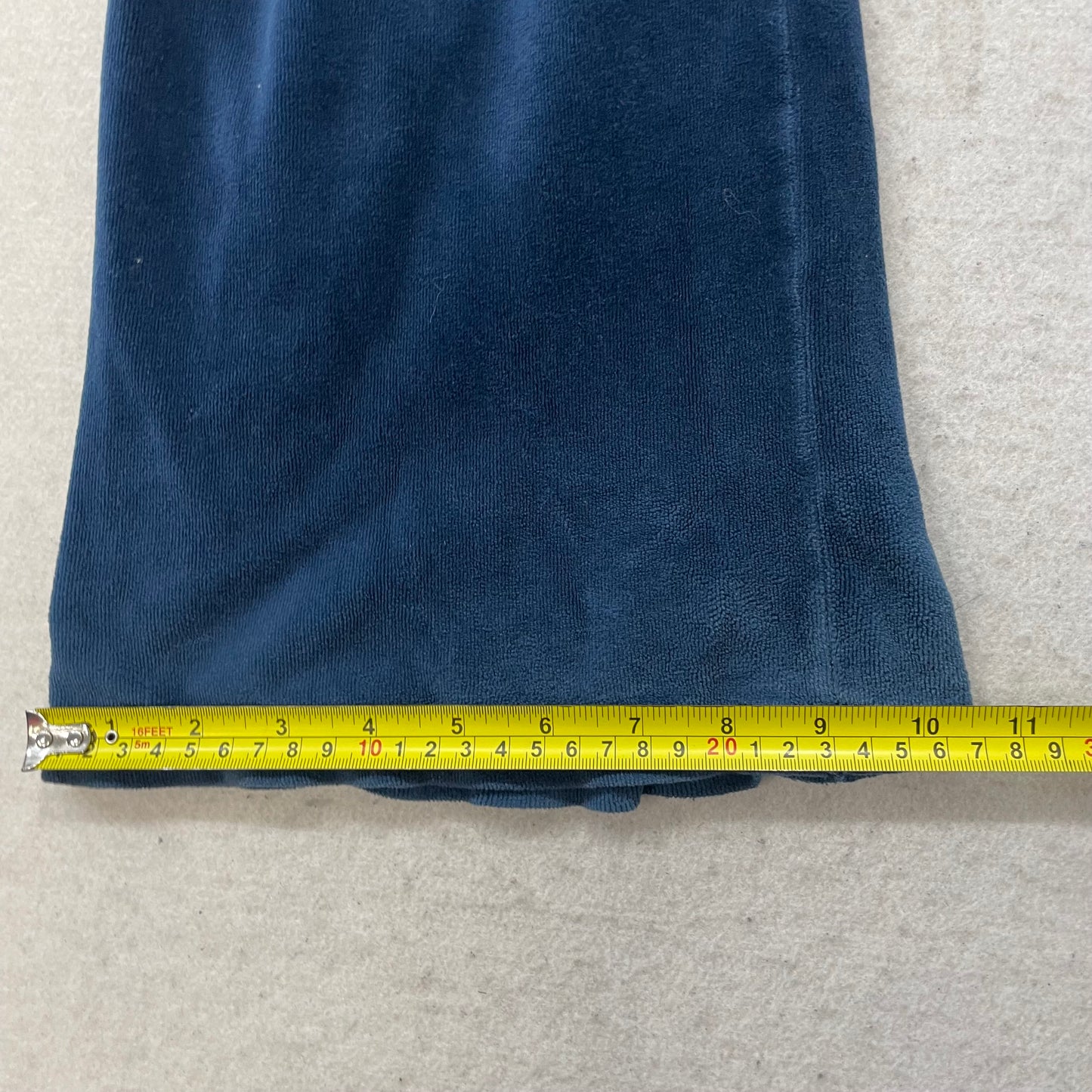 2003 Vintage Juicy Couture Women's Navy Velour Flared Track Pant Preppy Size S