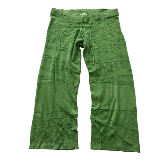 2003 Vintage Juicy Couture Women's Green Terrycloth Wide Leg Track Pant Size L