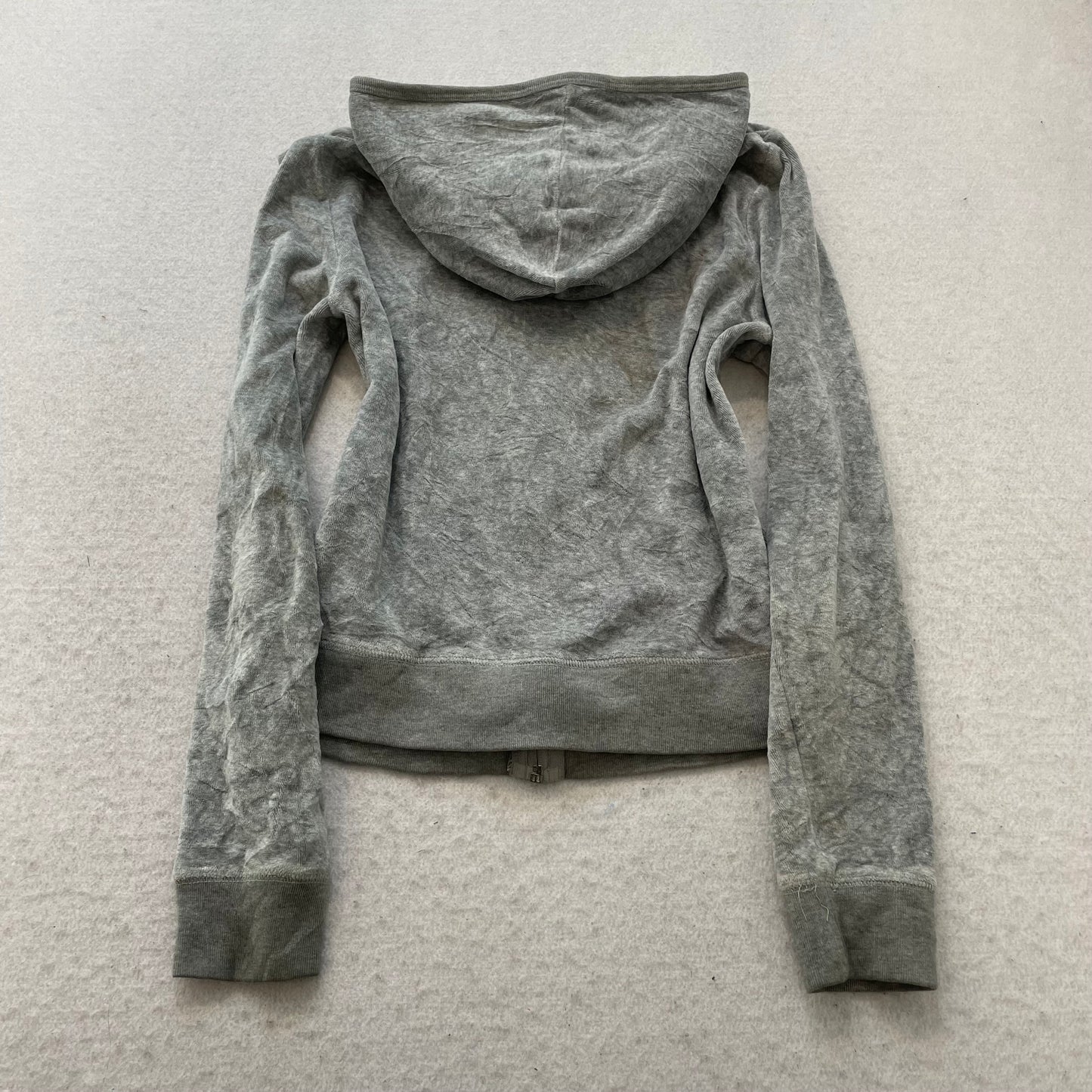 Victoria's Secret PINK Women's Gray Zip-Up Long Sleeve Hoodie Loungewear Size S