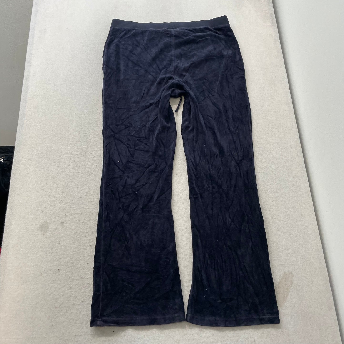 Juicy Couture Scottie Dogs Women Navy Velour Tracksuit Set Hoodie & Pant Size XL