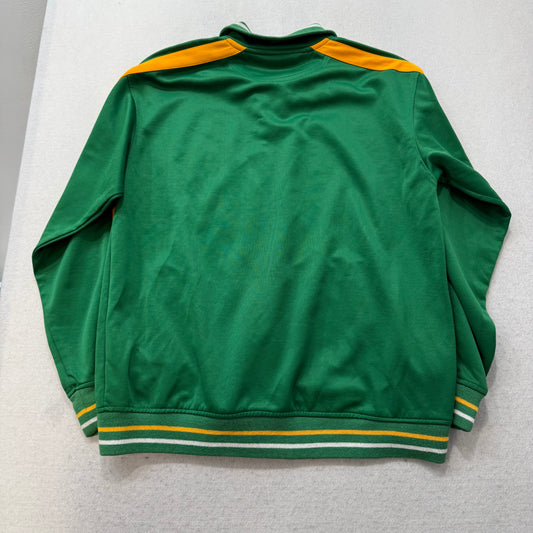 South Pole Men's Green Yellow Striped Full-Zip Track Jacket Hip Hop Y2K Size M