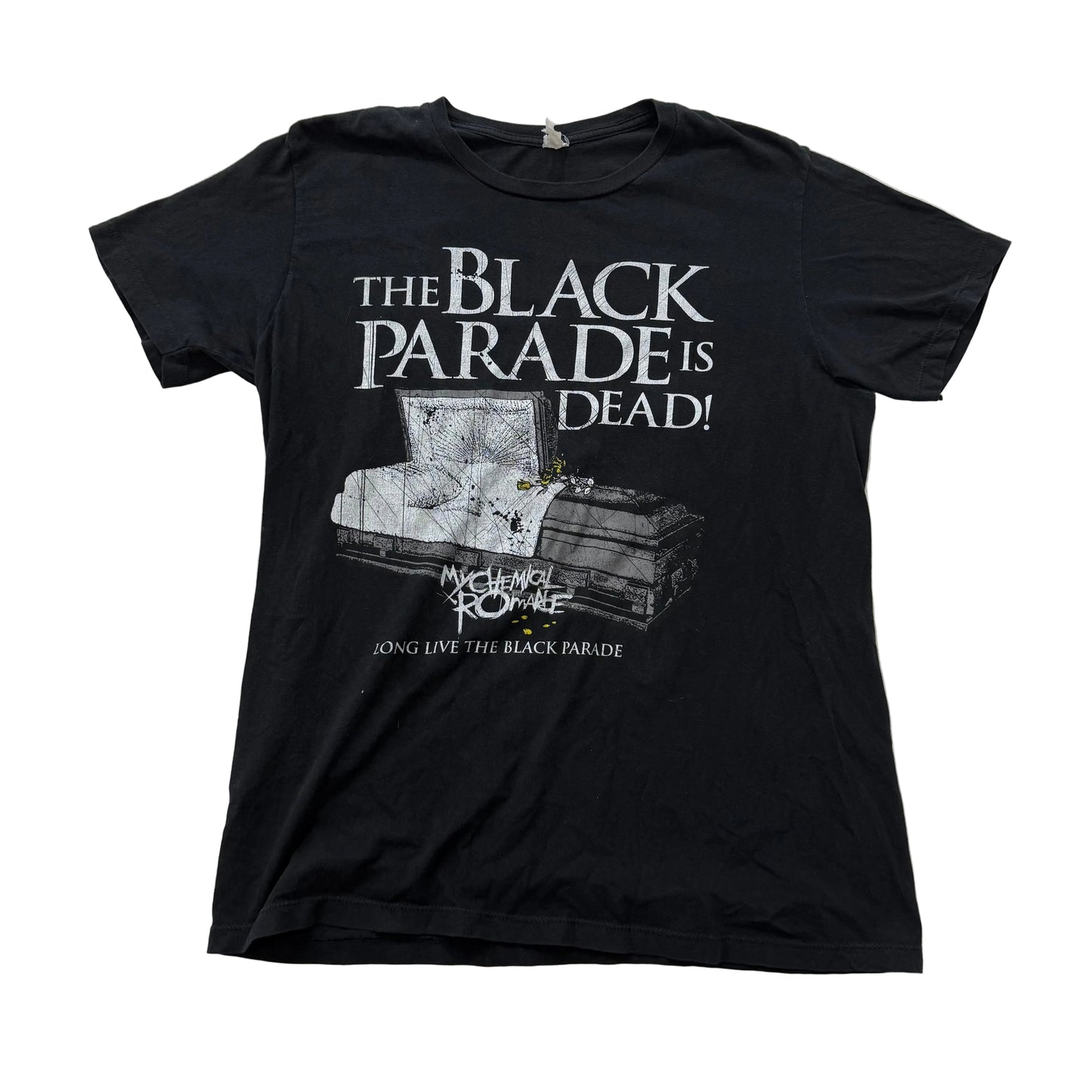 My Chemical Romance "The Black Parade Is Dead!" Black Graphic T-Shirts Size L
