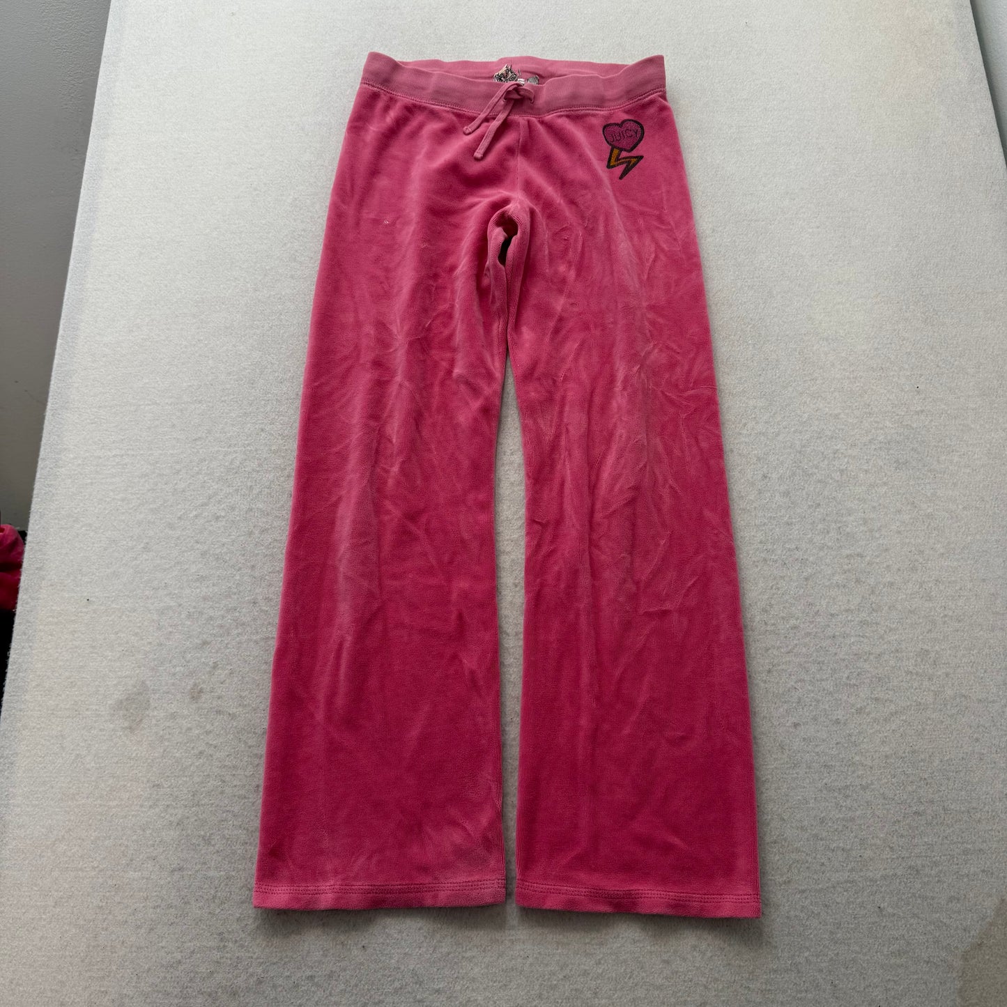 2003 Juicy Couture “Couture Struck” Pink Tracksuit Set Hoodie & Pant Y2k Size 10