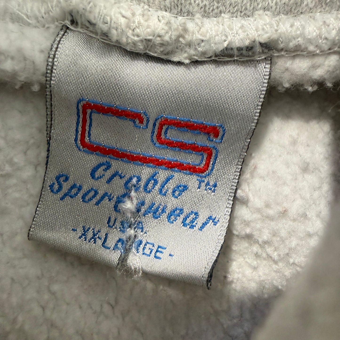Vintage Crable Sportswear Ohio State Men's Heather Gray Hoodie Pockets Size 2XL