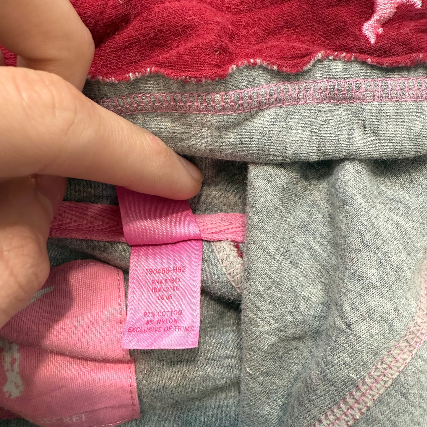 PINK Victoria's Secret Women Deep Ruby Velour Zip Up Hoodie Graphic Logo Size XS